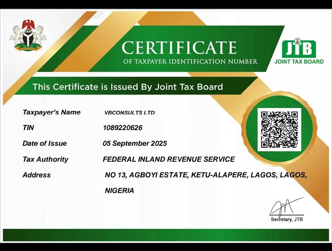 JTB Certificate
